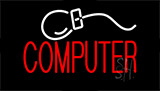 Red Computer Animated Neon Sign