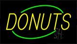 Yellow Donuts Green Animated Neon Sign