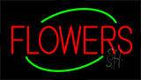 Red Flowers Neon Sign