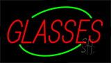 Red Glasses Animated Neon Sign