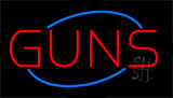 Guns Flashing Neon Sign