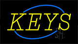 Keys Flashing Neon Sign