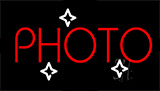 Red Photo Flashing Neon Sign