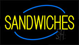 Yellow Sandwiches Animated Neon Sign