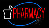 Red Pharmacy Logo Animated Neon Sign