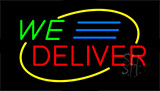 We Deliver Animated Neon Sign