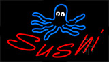 Sushi Animated With Jellyfish Logo Neon Sign