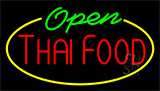 Thai Food Open Animated Neon Sign
