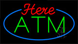 Atm Here Animated Neon Sign