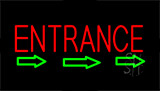 Entrance Animated With Arrow Neon Sign