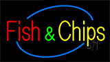 Fish And Chips Animated Neon Sign