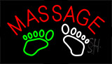 Foot Massage With Logo Animated Neon Sign