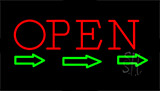 Open Arrows Animated Neon Sign
