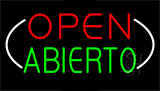 Open Abierto Animated Neon Sign