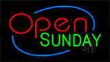 Open Sunday Animated Neon Sign