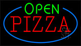 Open Pizza Animated Neon Sign