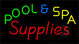 Pool And Spa Supplies Animated Neon Sign