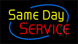 Same Day Service Animated Neon Sign
