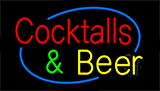 Cocktails And Beer Animated Neon Sign
