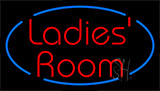 Red Ladies Room Animated Neon Sign
