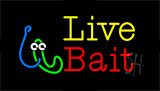 Live Bait Animated Neon Sign
