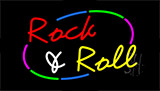 Rock And Roll Animated Neon Sign