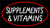 Supplements And Vitamins Neon Sign