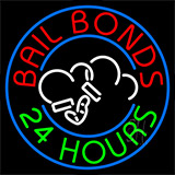 Bail Bonds 24 Hours Neon Sign
