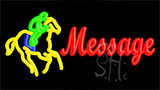 Custom Horse Rider Animated Neon Sign
