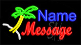 Custom Palm Tree Logo 1 Animated Neon Sign