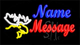 Custom Moose Head 1 Animated Neon Sign