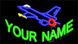 Custom Jet Plane Animated Neon Sign
