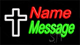 Custom Christian Cross Animated Neon Sign