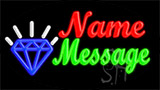 Custom Diamond Logo Animated Neon Sign