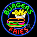 Burgers Fries Neon Sign