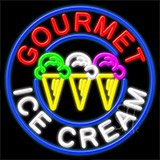 Gourmet Ice Cream Neon Sign