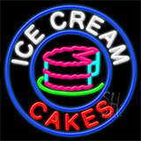 Ice Cream Cakes Neon Sign