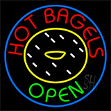 Hot Bagels Neon Sign