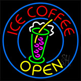 Ice Coffee Open Neon Sign
