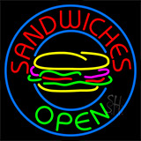 Sandwiches Open Neon Sign