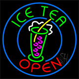 Ice Tea Open Neon Sign