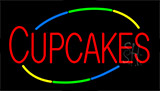 Red Cupcakes Animated Neon Sign