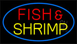 Fish And Shrimp Blue Animated Neon Sign