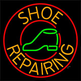 Orange Shoe Repairing Neon Sign