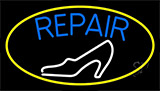 White Sandal Blue Repair Neon Sign