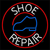 White Shoe Repair Withe Red Border Neon Sign