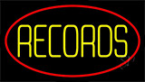 Yellow Records Red Border 2 Neon Sign