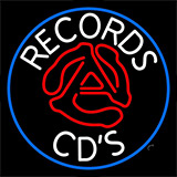 Custom Logo Records Cds Neon Sign