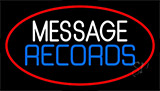 Custom Records Block Red Border 3 Neon Sign
