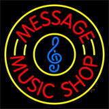 Custom Red Music Shop Neon Sign